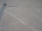 Picture from the plane of the lines. The spider figure can be seen (sort of) right under the wing