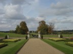 The Folly in the background is a Gothic ruin. The trees are cut to provide a view.