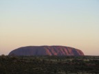 Uluru, also known as Ayers Rock, in the evening