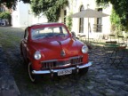 The city is full of old cars such as this Studebaker