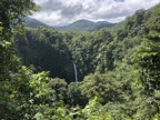 The La Fortuna waterfall from a distance