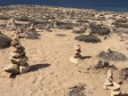 Stone stacking is in fashion there as well