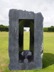 View of Sky Mirror through a statue