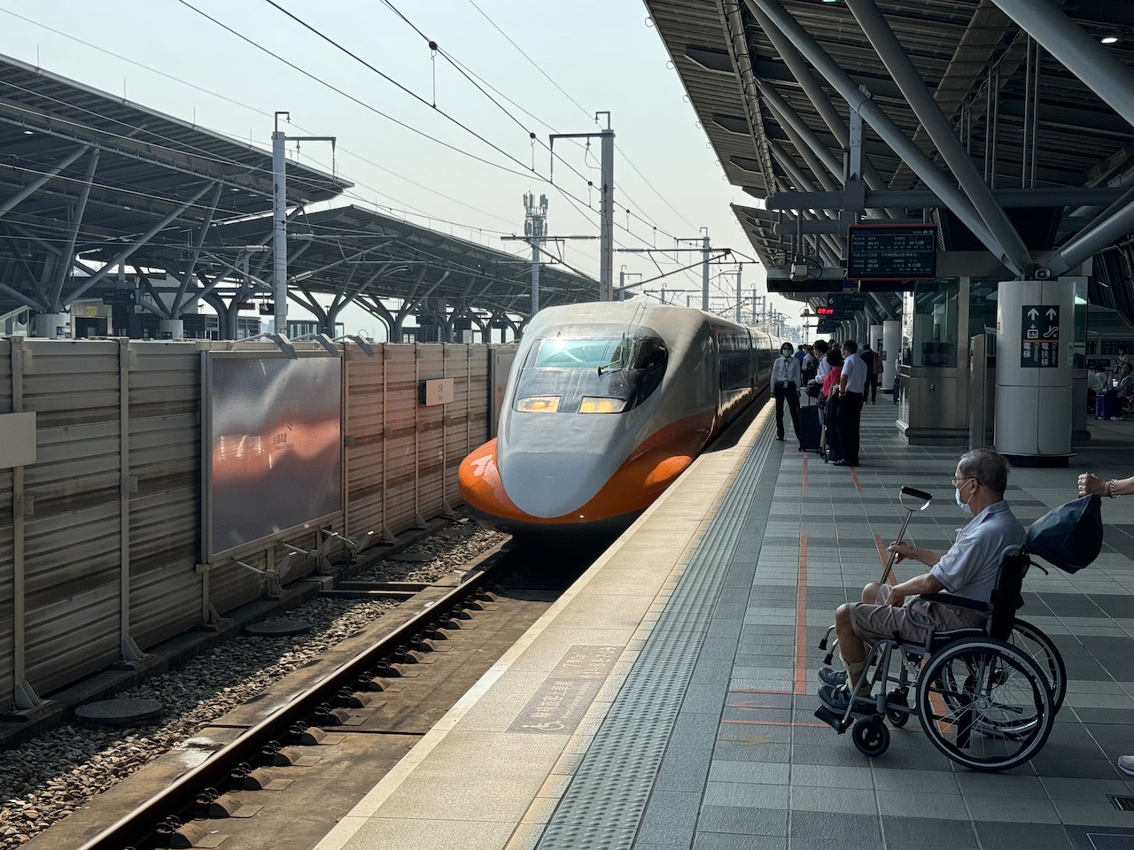 The high speed train to Taipei